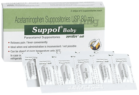 Suppol Baby 80mg Suppository