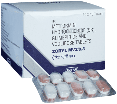 Zoryl MV 2/0.3 Tablet SR